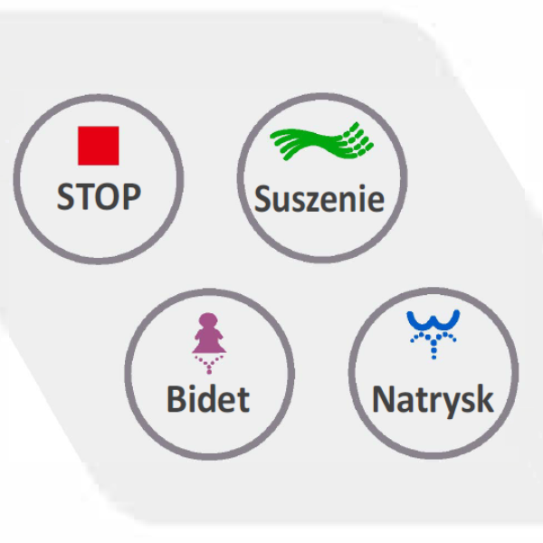 Deska Toaletowa Myjąca DIAMOND – elektroniczna deska bidetowa-panel boczny