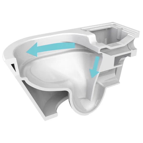 Toaleta Myjąca CLASSIC wersja podwieszana, toaleta bidet elektroniczny- rysunek techniczny