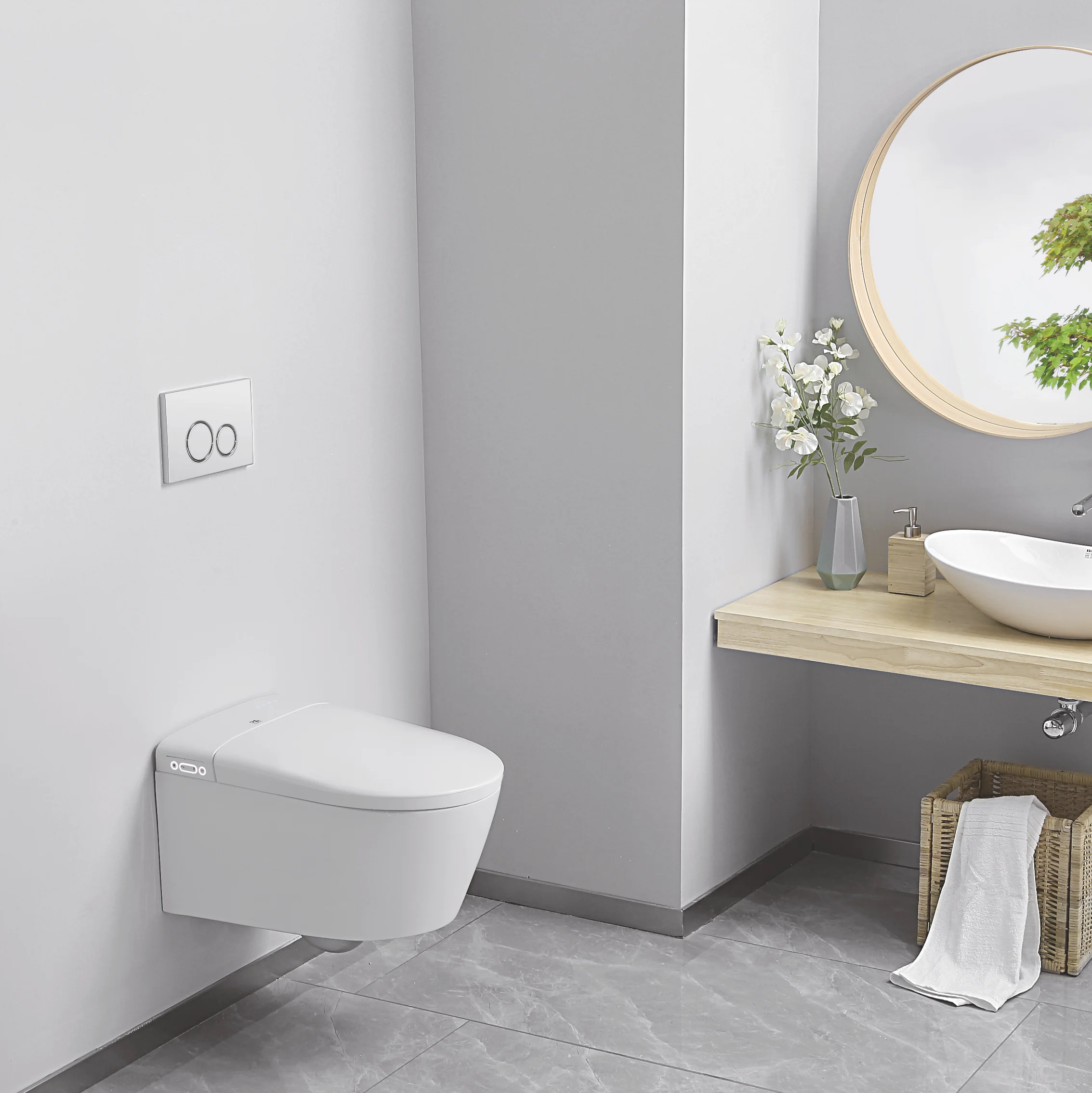 Toaleta Myjąca SUPERIOR wersja podwieszana, elektroniczny bidet i podgrzewana toaleta Major&Maker