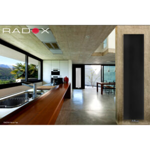 Radox nova flat plaski grzejnik dekoracyjny textura black.