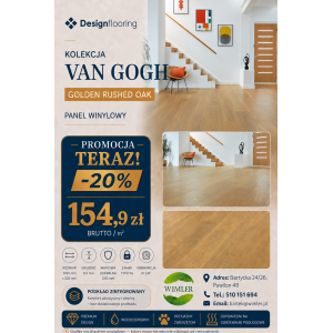 Panel winylowy Designflooring Van Gogh Golden Rushed Oak -20%