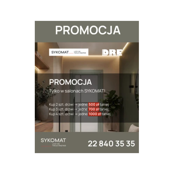 SYKOMAT - promocja drzwi DRE.